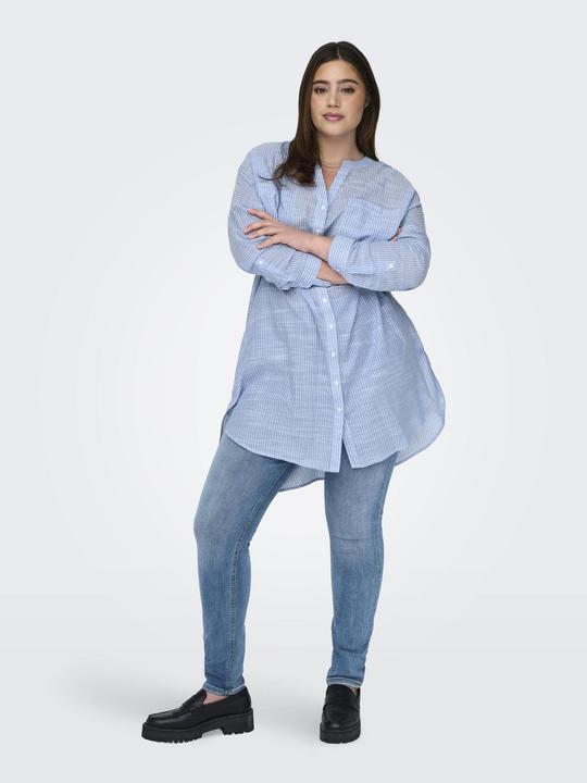 Produktbild Only Locker geschnitten Button-Down Kragen Curve Ärmel mit Umschlag Hemd Hemd (42)