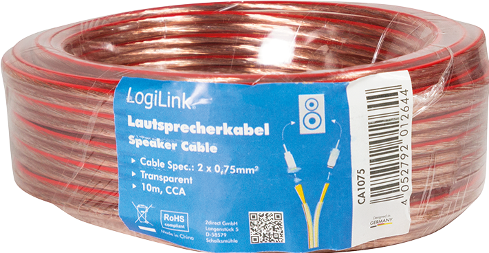 Actual product image LogiLink CA Speaker cable (10 m, 0.75 mm²)