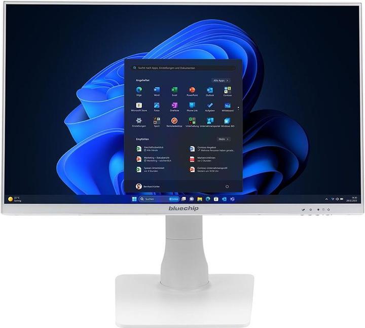 Actual product image Bluechip BUSINESSline AIO2350t *white* Intel® Core™ i5 Prozessor 14400 / bis zu 4.70 GHz, Windows... (500 GB, 16 GB)