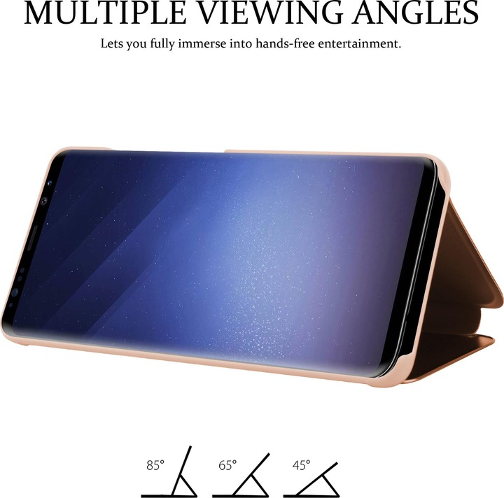 Actual product image Cadorabo Book Smart View Mirror Cover (Samsung Galaxy S9)