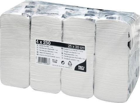 Papstar Dispenser 300 mm Cellulose White (4 x, 30 x 25 cm)