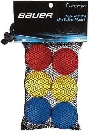 Bauer Mini palline di schiuma in confezione da 6 (hockey)