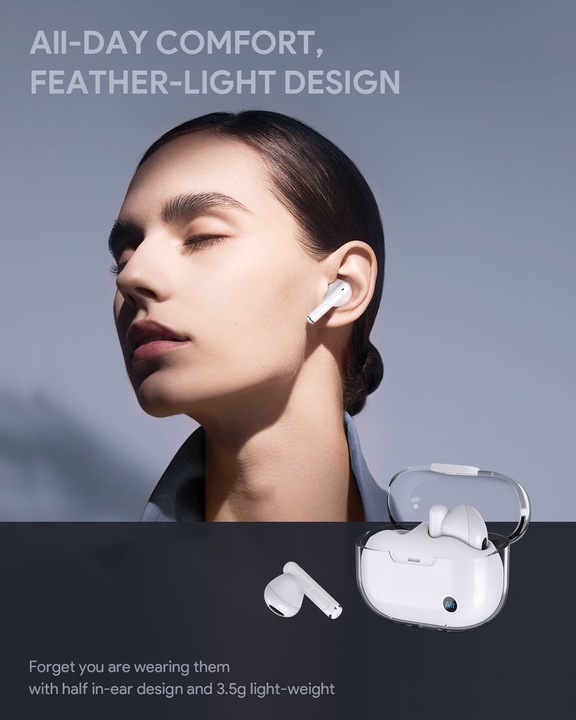 Actual product image Aukey Earphones EP-M2 TWS (black) (4 h, Wireless)
