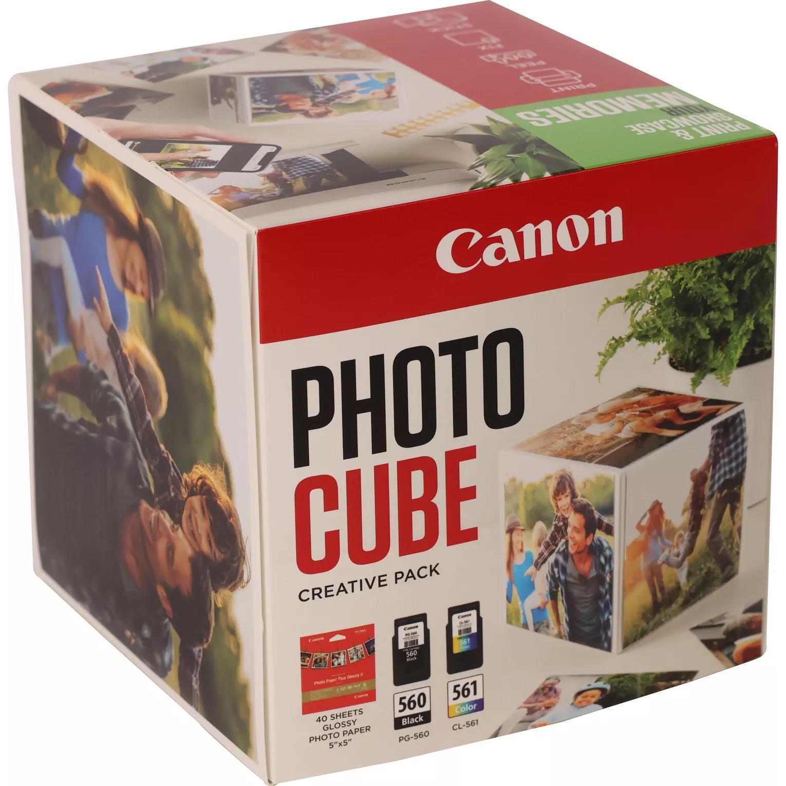 Canon, Druckerpatrone, Ink/5x5 Phot Paper PP-201 40sheets+BK+C (M, BK, C, Y)