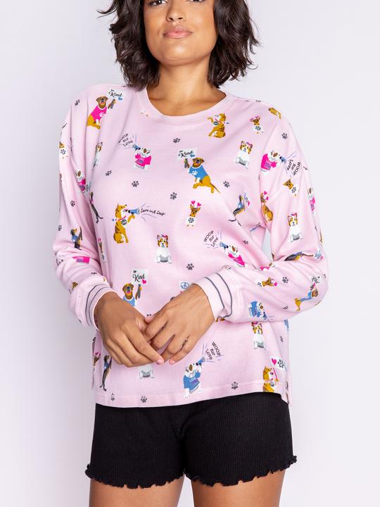 Actual product image Pj Salvage Woof of Love" pyjama top (40, L)