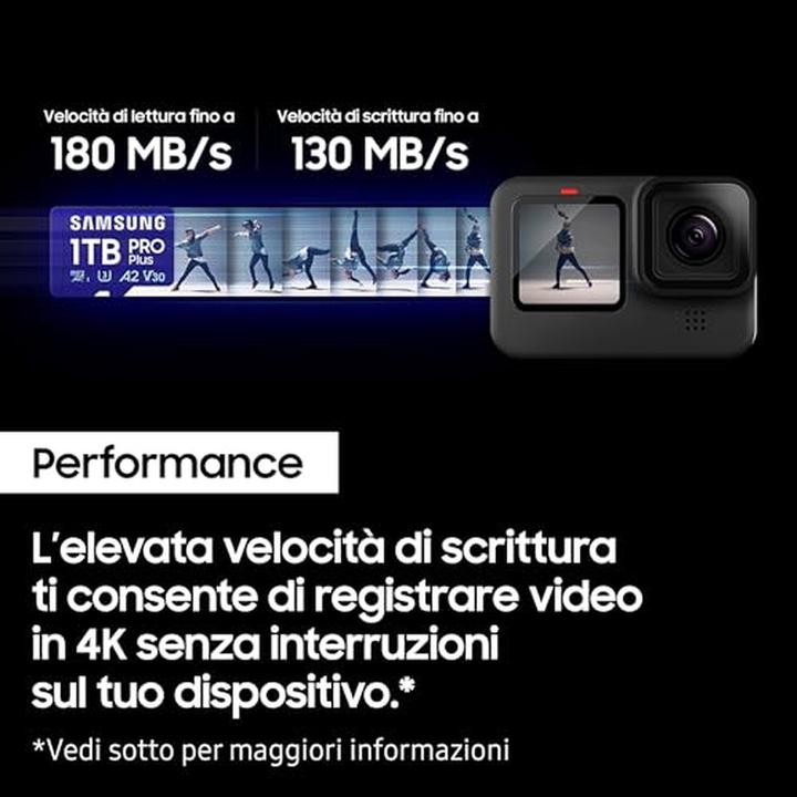 Image du produit Samsung PRO Plus (1000 Go, microSDXC, U3, UHS-I)