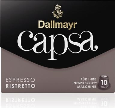 Actual product image Dallmayr ESPRESSO RISTRETTO coffee capsule (e) (10 x Port.)