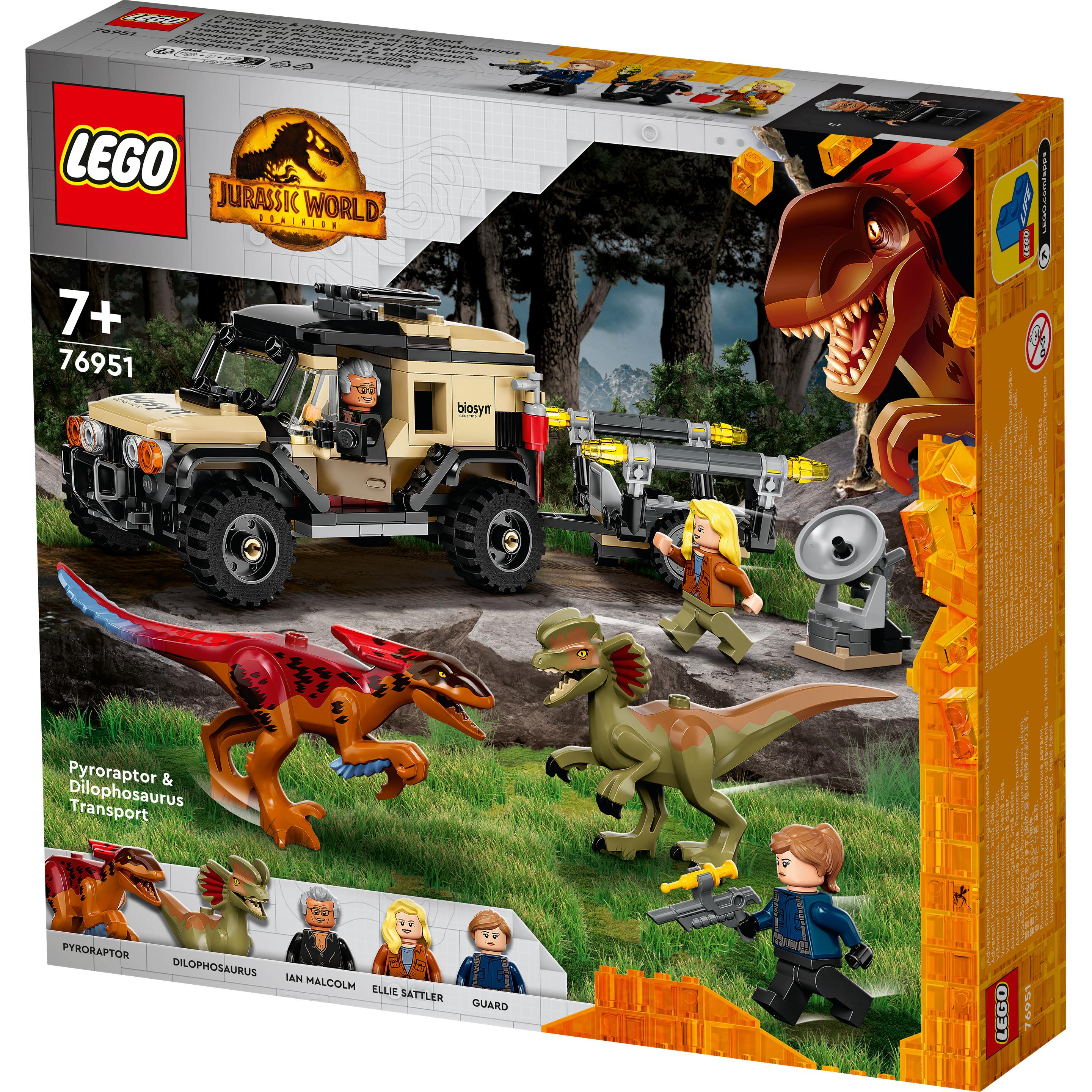Thumbnail - LEGO Pyroraptor & Dilophosaurus Transport (76951, LEGO Seltene Sets, LEGO Jurassic World)