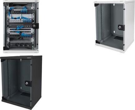 Produktbild Digitus Wandgehäuse 254 mm (10") - 312x300 mm (BxT) (9 HE, 10 Zoll Rack)