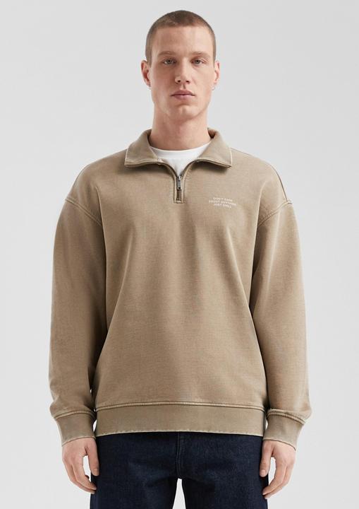 Produktbild s.Oliver Sweatshirt Gewaschener Sweat-Troyer mit Brustprint (M)