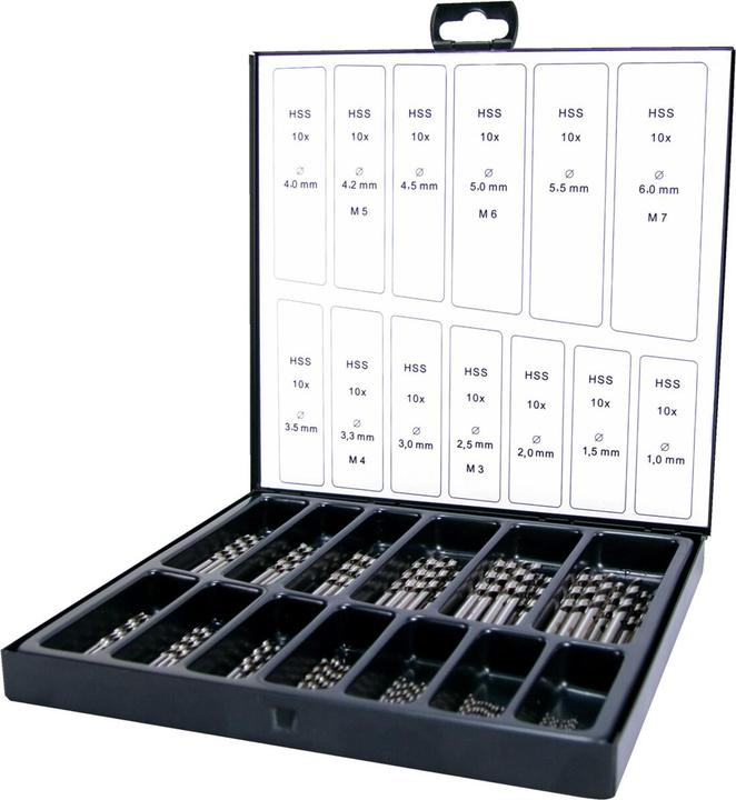 Ruko Spiralbohrer-Set (1 mm, 1.5 mm, 2 mm, 2.5 mm, 3 mm, 3.3 mm, 3.5 mm, 4 mm, 4.2 mm, 4.5 mm, 5 mm, 5.5 mm, 6 mm)