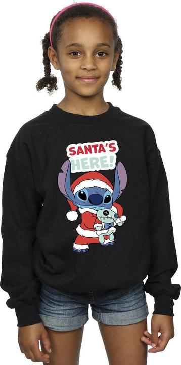 Actual product image Disney Girls Lilo & Stitch Santa's Here Sweatshirt (140, 146)