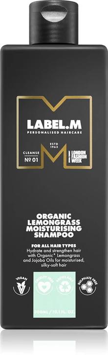 Actual product image Label.M Organic Lemongrass Moisturising Shampoo 300 ml (Liquid shampoo, 300 ml)