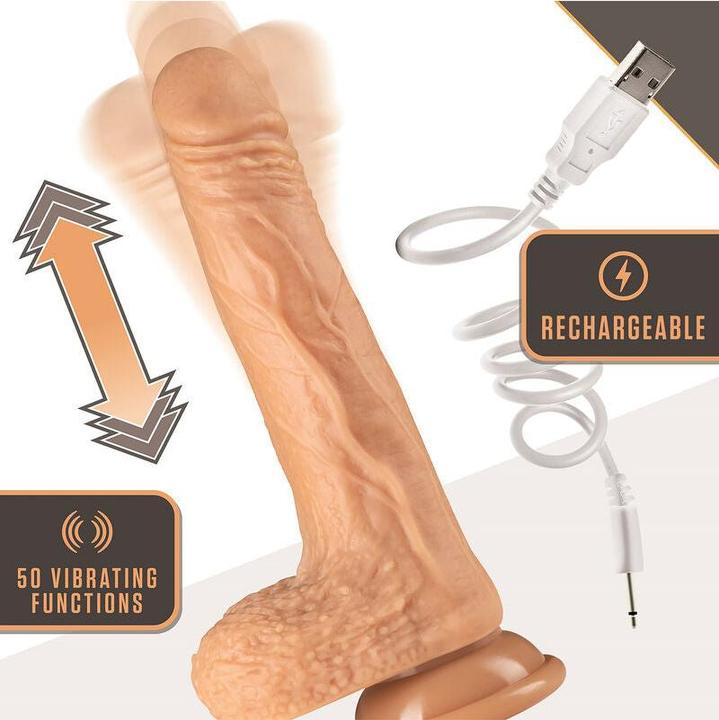 Image du produit Blush Silicone Dr. Grey- 7 Inch Thrusting Rotating 10 Vibration Settings Dildo - Satin Smooth 1.5" R