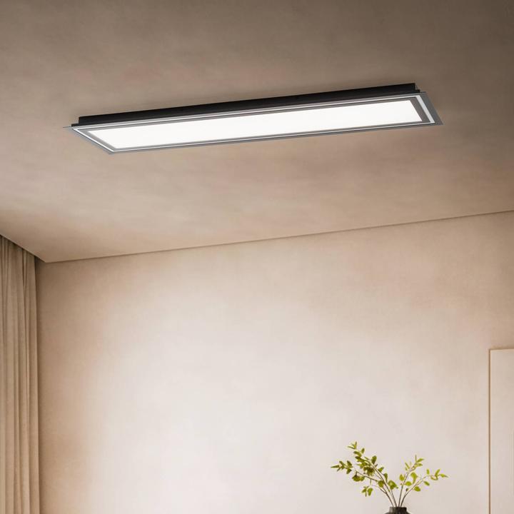 Produktbild Lucande Leicy LED-Deckenlampe RGBW schwarz 124cm (3060 lm)