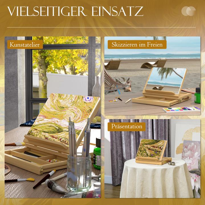 Actual product image Vinsetto Table easel Suitcase easel