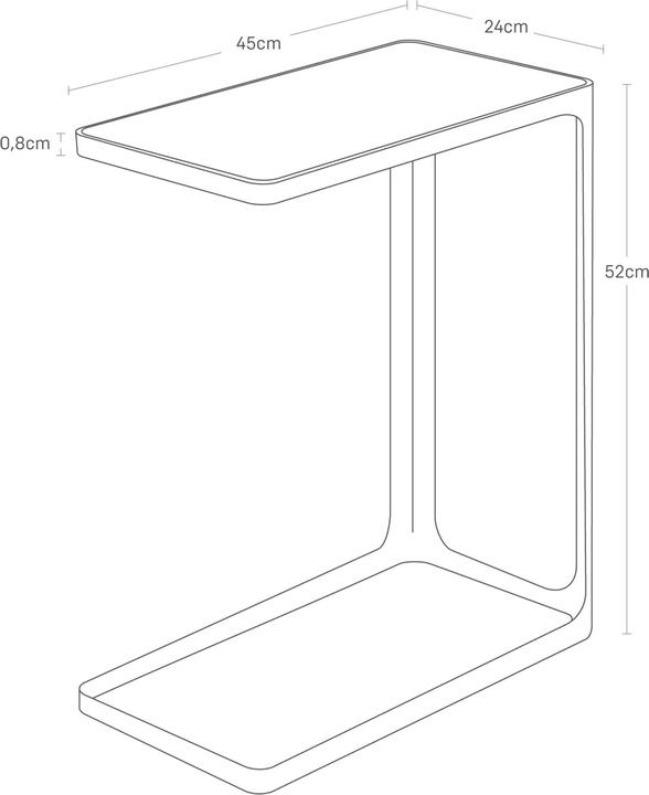 Produktbild Yamazaki Beistelltisch FRAME (24 x 45 x 52 cm)