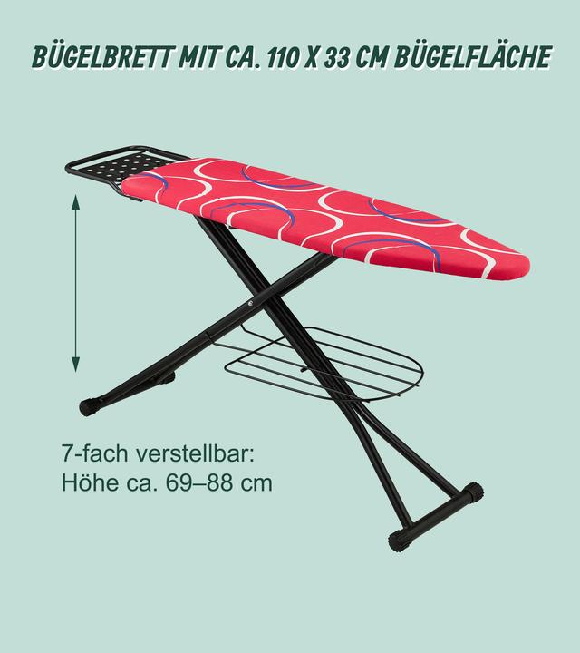 Actual product image Relaxdays Ironing table (110 x 33 cm)