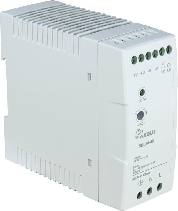 Actual product image Intertech INTER-TECH SDN 24-40 DIN rail power supply 24V output voltage 40W power (40 W)