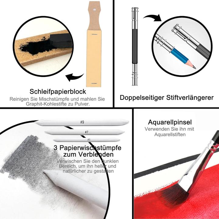 Image du produit Kalour Kit de dessin et d'esquisse de 76 pièces (65x)