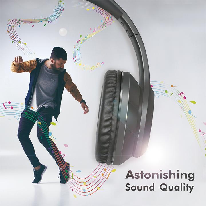 Actual product image LogiLink Stereo headset high quality, with microphone, black Connection: 3.5 mm jack plug, integrated Bed (Cable)