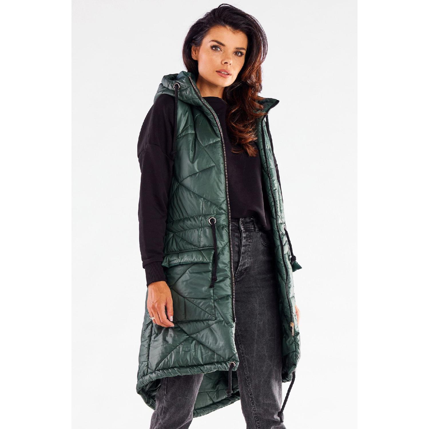 Awama, Damen, Weste, Weste model, Grün, (S, M)