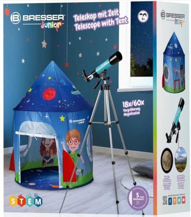 Immagine prodotto Bresser Teleskopas JUNIOR 50/360 su palapine