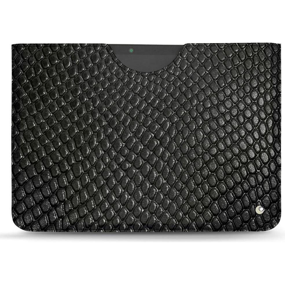 Noreve Lederschutzhülle (Microsoft Surface Pro X), Tablet Hülle, Schwarz