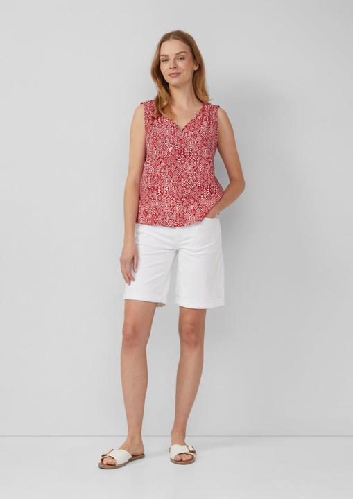 Immagine prodotto s.Oliver Bluse Blusentop aus Viskosemix mit Raffung (48)