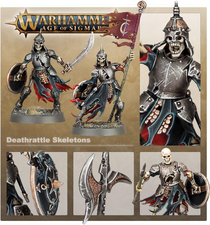Immagine prodotto Games Workshop Warhammer Age of Sigmar - Scheletri Deathrattle di Soulblight G (Materiale sintetico)