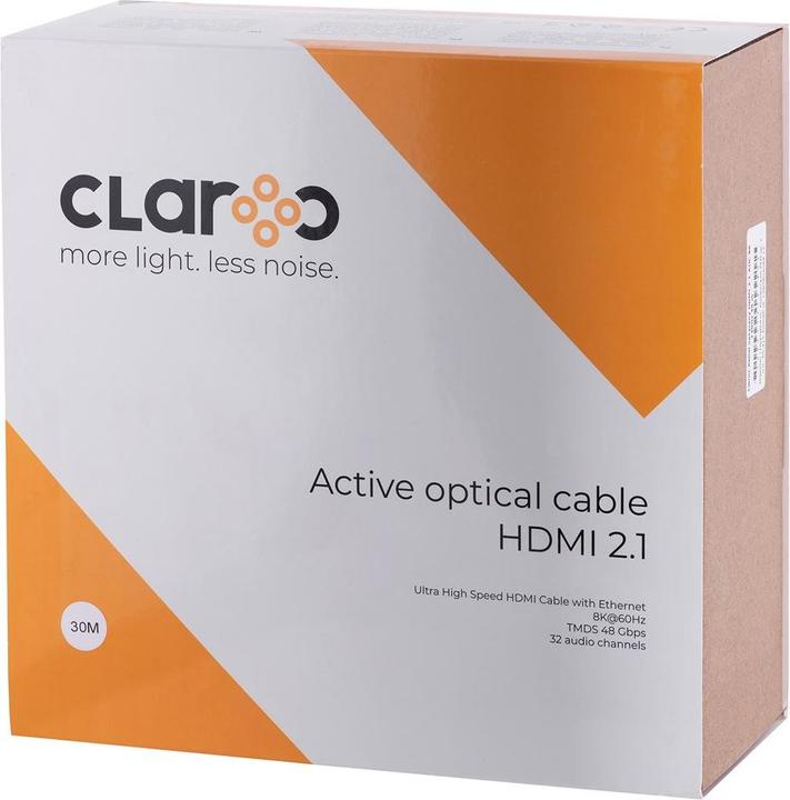 Image du produit Claro CLAROC CÂBLE HDMI ŚWIATŁOWODOWY AOC 2.1 8K 30M (30 m)