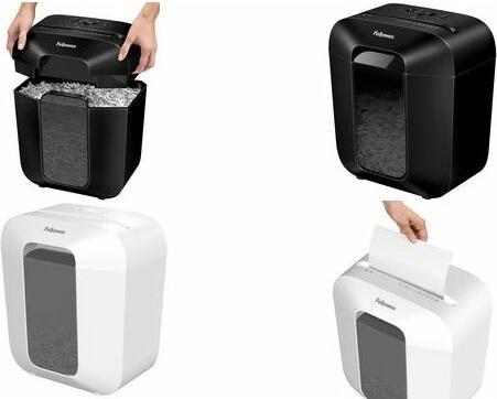 Produktbild Fellowes Powershred LX25 Aktenvernichter mit Partikelschnitt P-4, 4 x 37 mm, bis 6 Blatt, weiss (Partikelschnitt)