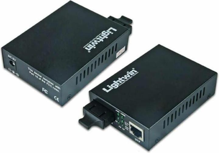 Produktbild Lightwin Medienkonverter: 100Base-LX: 20Km (CAT6, 40 m)