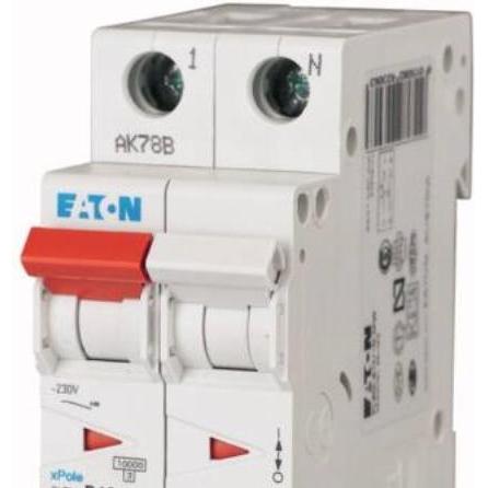 Eaton, Schutzschalter, Automatsikring, 2 Polet, 10A, C-Karakteristik, 10 kA, 230 V, bredde 2 moduler - (60 stk.)