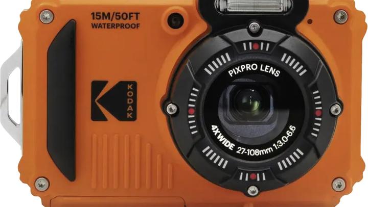 Actual product image Kodak Unterwasserkamera WPZ2, orange 4x opt. Zoom, 15m, 16MP (4.9 - 19.6 mm, 16 Mpx)