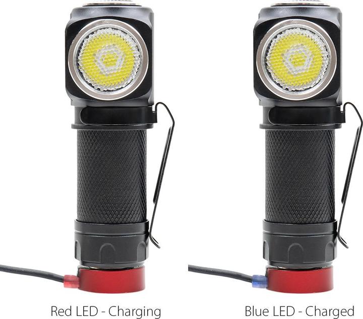 Actual product image PNI Adventure F75 headlamp with 6 W LED, 600 lm, aluminium, with rechargeable battery and magnetic USB (600 lm)