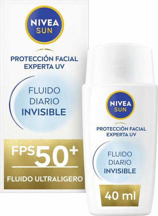 Image du produit NIVEA SUN Invisible Daily Fluid Face Sunscreen SPF 50+ 40ml (Crème solaire visage, SPF 50, 40 ml, 0.04 g)
