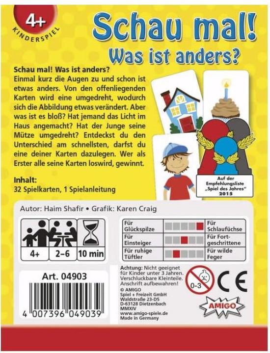 Produktbild Amigo Schau mal! (Deutsch, 2 - 6 Spieler)