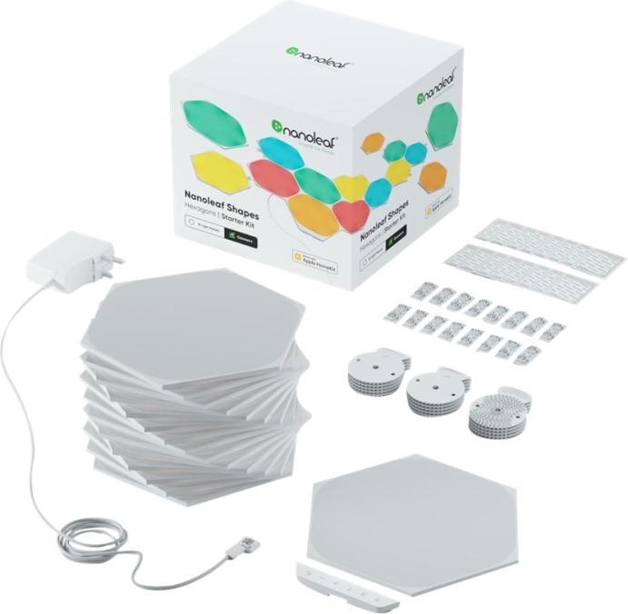 Image du produit Nanoleaf Shapes Hexagons Starter Kit (15x) (100 lm)