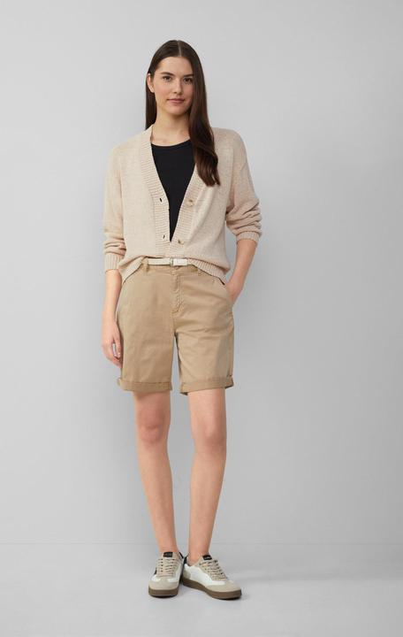 Actual product image S.Oliver Hose Shorts mit geflochtenem Gürtel und Garment Dye (46)