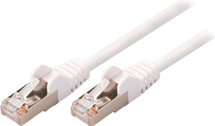 Actual product image Nedis Cat 5e cable | SF/UTP | RJ45 plug | RJ45 plug | 0.50 m | round | PVC | White | plastic bag (SF/UTP, CAT5e, 0.50 m)