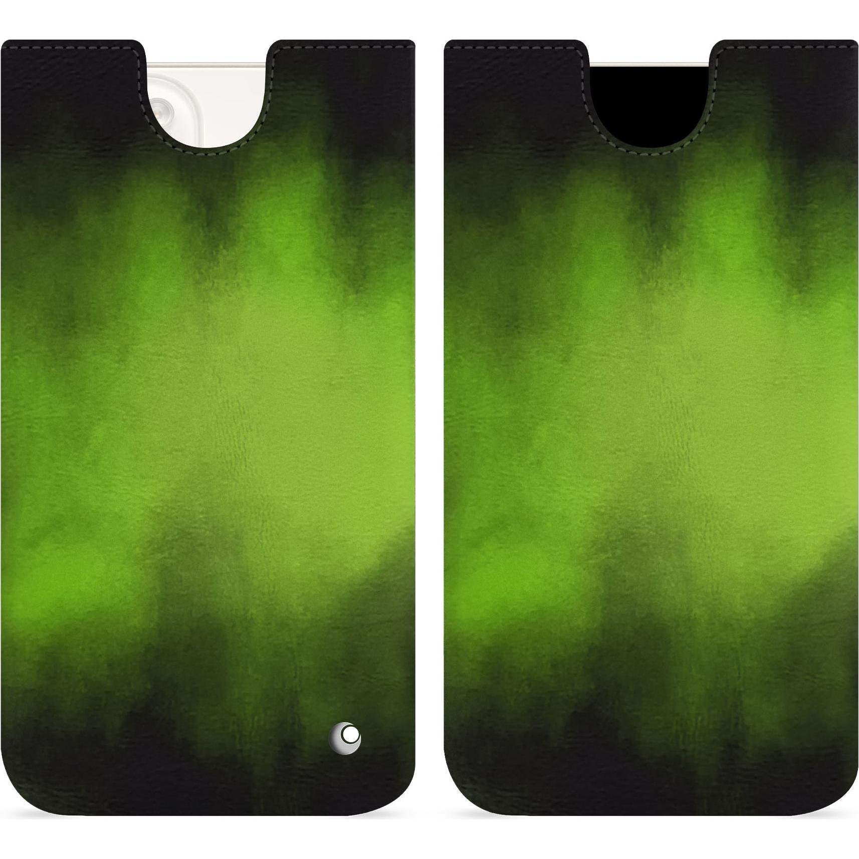 Thumbnail - Noreve Lederschutzhülle (Apple iPhone 15 Plus), Smartphone Hülle, Grün