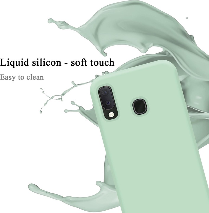 Actual product image Cadorabo TPU Liquid Silicone Case Cover (Samsung Galaxy A20e)