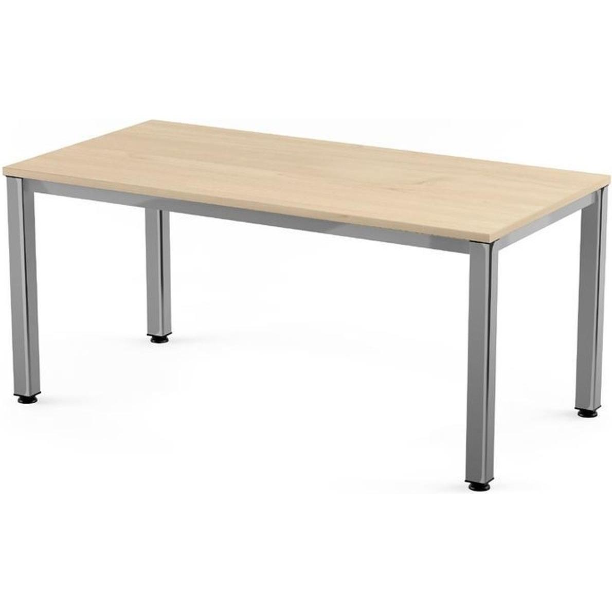 Rocada, Schreibtisch, Schreibtisch Executive BxTxH 120x80x73cm Gestell verchromt Platte Melamin buche (120 x 80 x 73 cm)