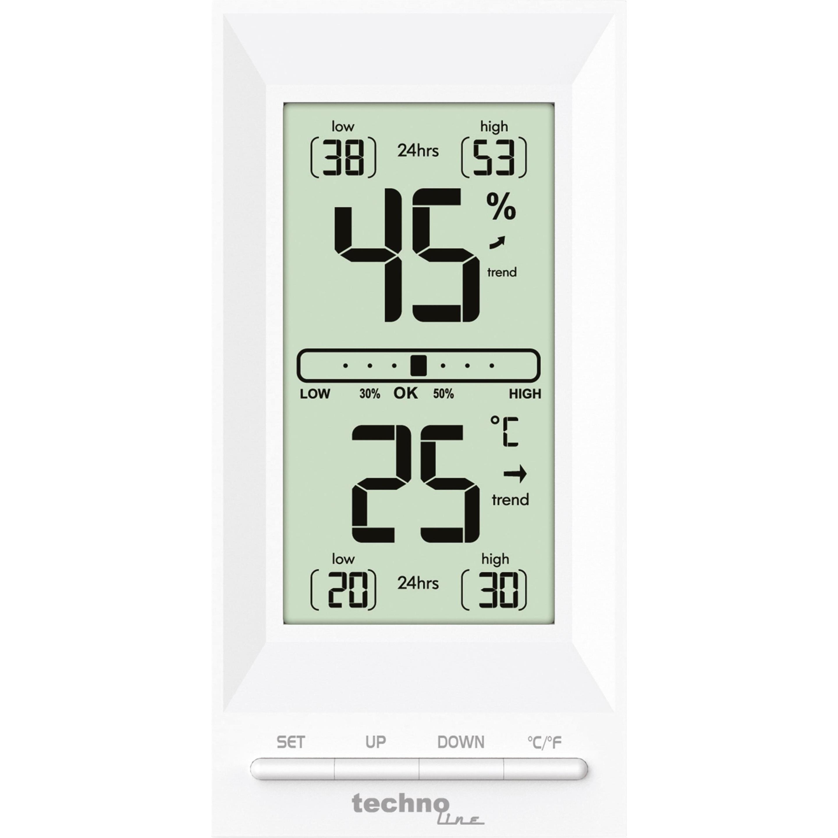 Technoline Temperaturstation WS9129, Thermometer + Hygrometer, Weiss