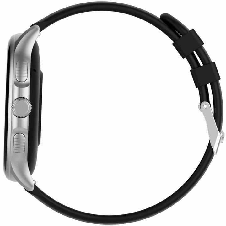 Produktbild Gravity GT12-7 Damen-Smartwatch, schwarzes Silikonarmband + silbernes Armband