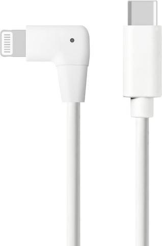 Image du produit RND Câble, coudé, USB C mâle - Apple Lightning, 2m, USB 2.0, Blanc (2 m, USB 2.0)