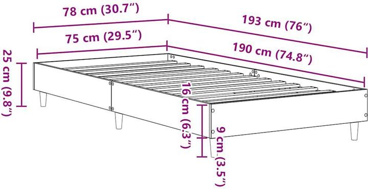 Produktbild vidaXL Massimiliano (75 x 190 cm)