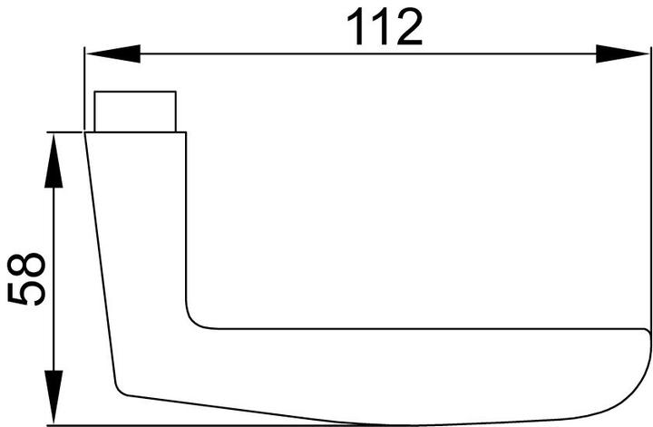 Actual product image Nickal Door handle (Door handle)