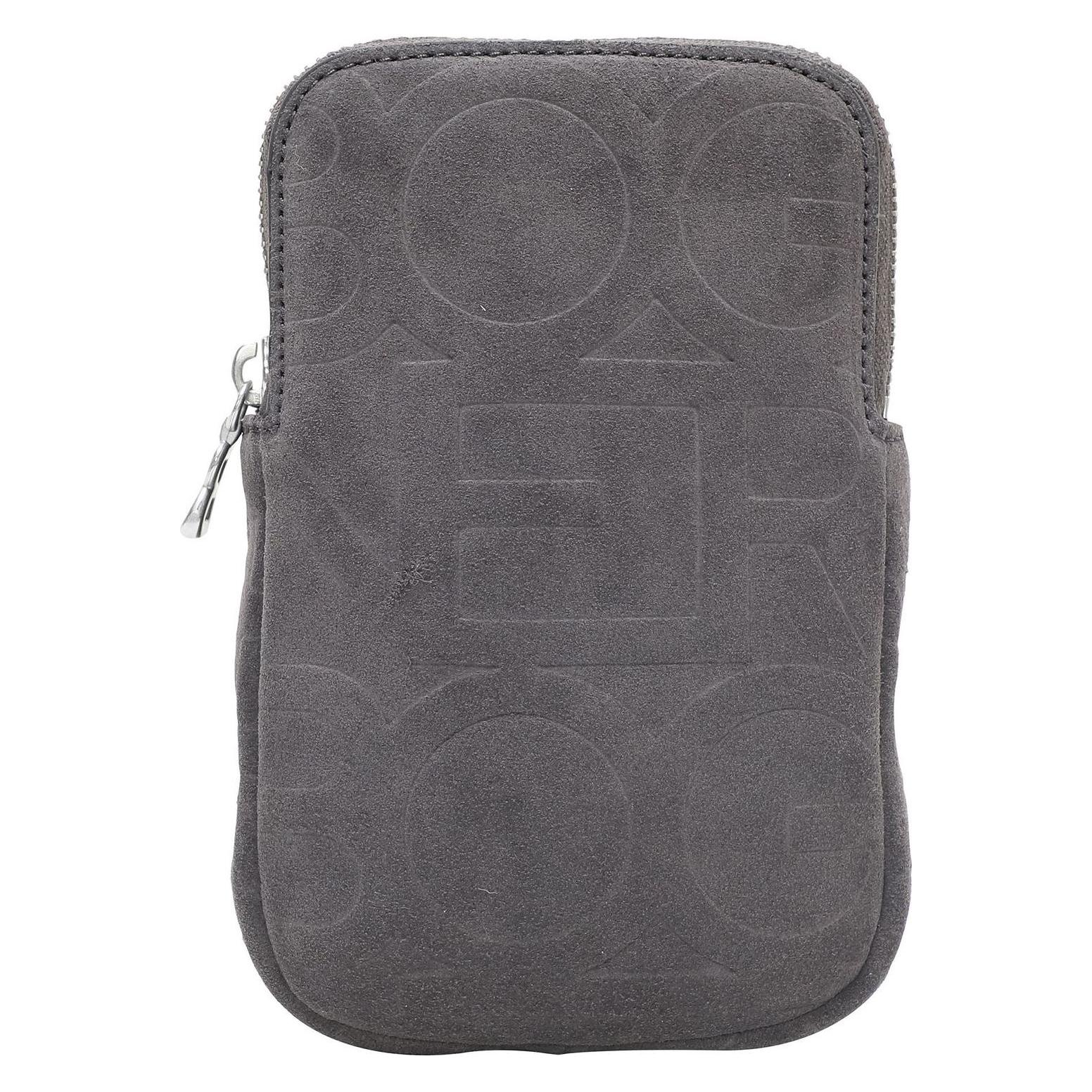 Bogner, Damen, Handtasche, Tenna Velluto Johanna Phonecase, Grau